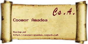 Csomor Amadea névjegykártya